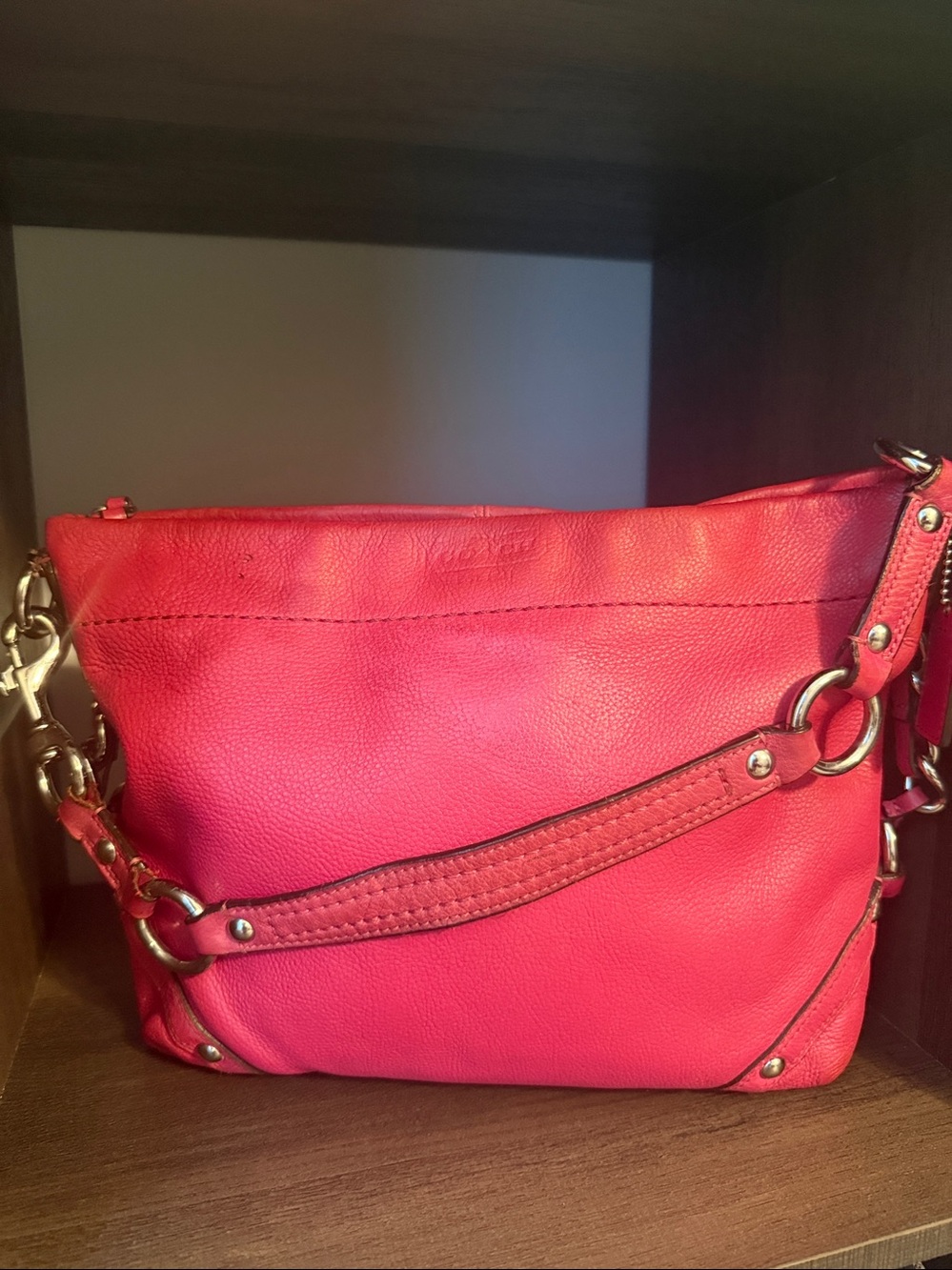 Coach carly pink Leather Shoulder hobo Bag - Picture 3 of 11